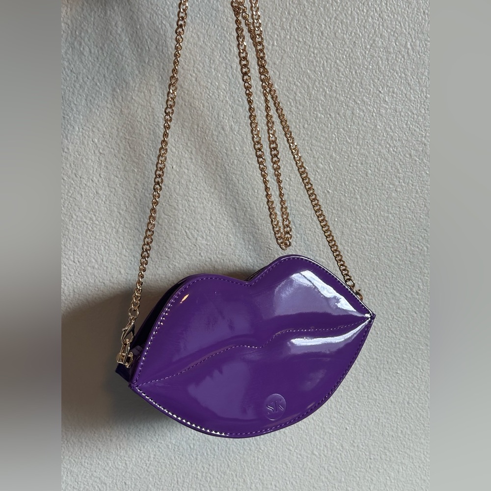 Elegant Purple Clutch with Wristlet